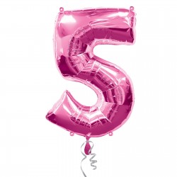 #5 Pink Foil Balloon