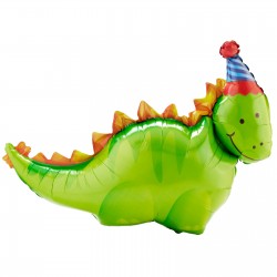 Dino Birthday foil balloons