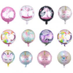 18" Unicorn Eyelashes Foil Balloons
