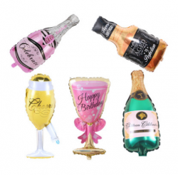 Champagne Glass Supershape Balloons