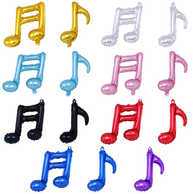 Double Music Note Shape Balloons