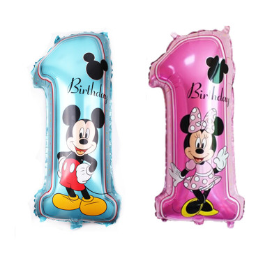 Mickey Mouse 1st Birthday Supershape Balloons
