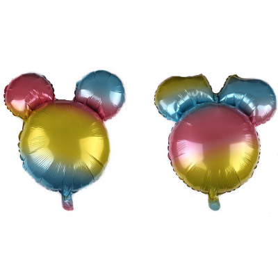 Rainbow Mickey & Minnie Foil Balloon