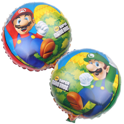 18" Super Mario Bros Foil Balloons
