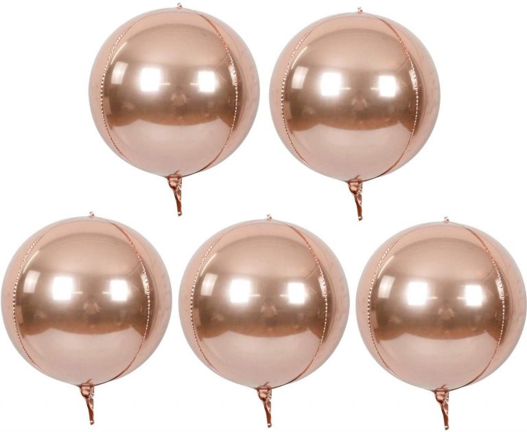 Rose Gold 4D foil balloons