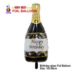 Birthday glass Foil Balloon