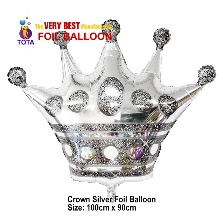 Crown silver Foil Balloon