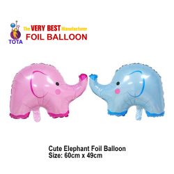 Cute Elephant Foil Balloon