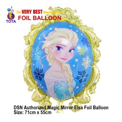 DSN Authorized Magic Mirror Elsa Champagne gold Foil Balloon-1