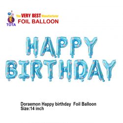 Doraemon Happy birthday Foil Balloon