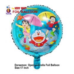 Doraemon Open umbrella Foil Balloon
