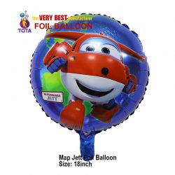 Map Jett Foil Balloon