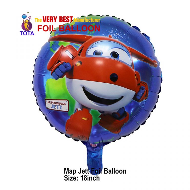 Map Jett Foil Balloon