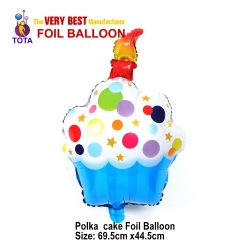 Polka cake Foil Balloon
