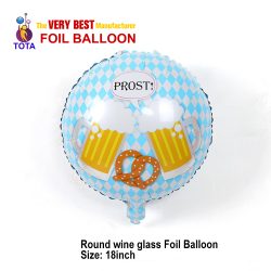 Round wine glass Foil Balloon