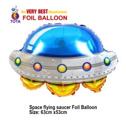 Space flying saucer Foil Balloon