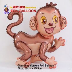 Standing Monkey Foil Balloon